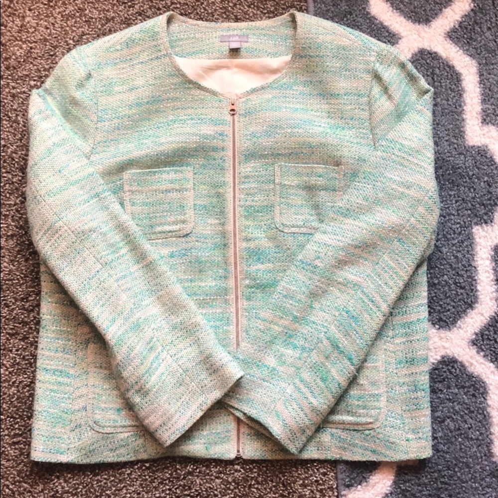 J. Jill zip crop jacket